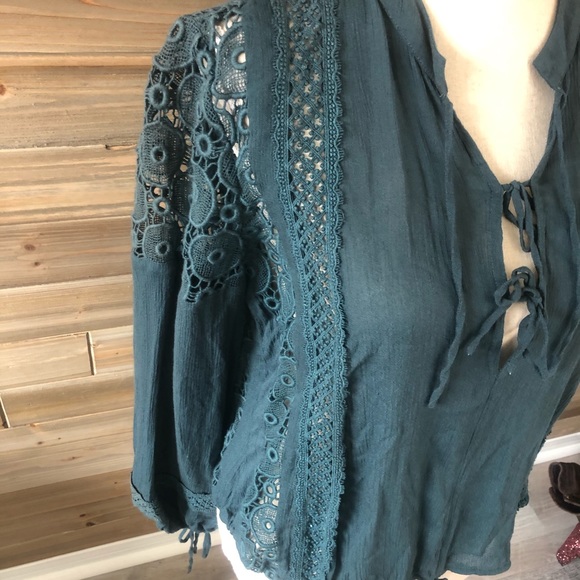 Tularosa Tops Nwt Tularosa Farrah Blouse In Green Size S Poshmark